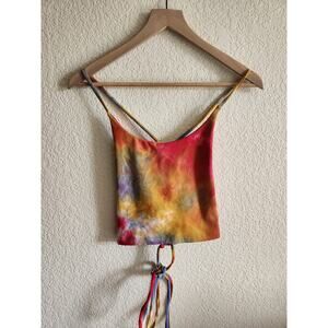 Halara Womens Tie Dye Halter Top -LG New w/out Tags